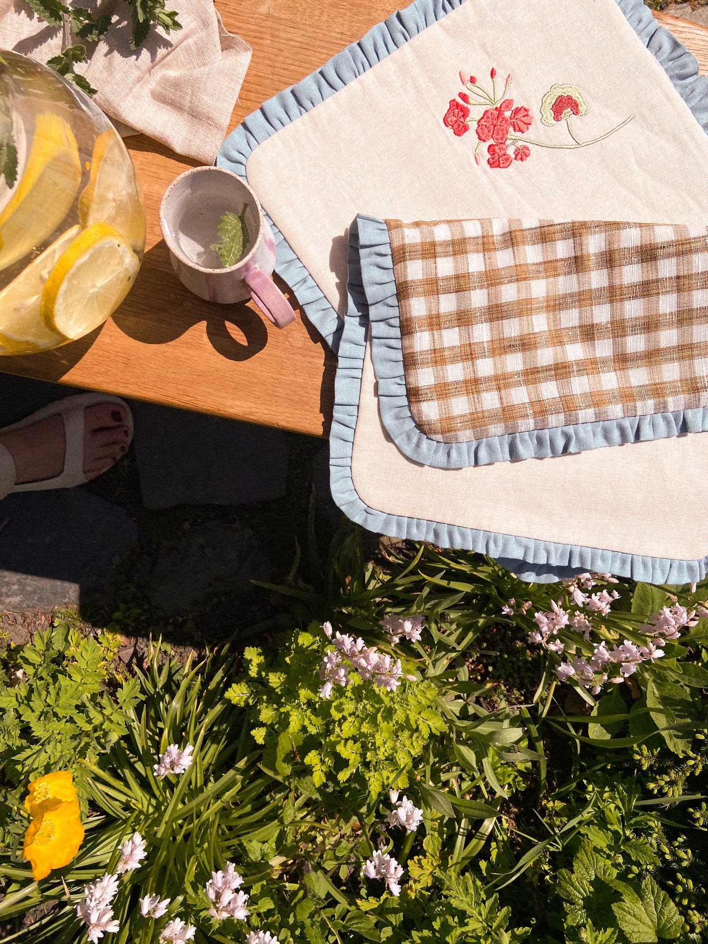 Lappliq, Geranium and gingham placemat