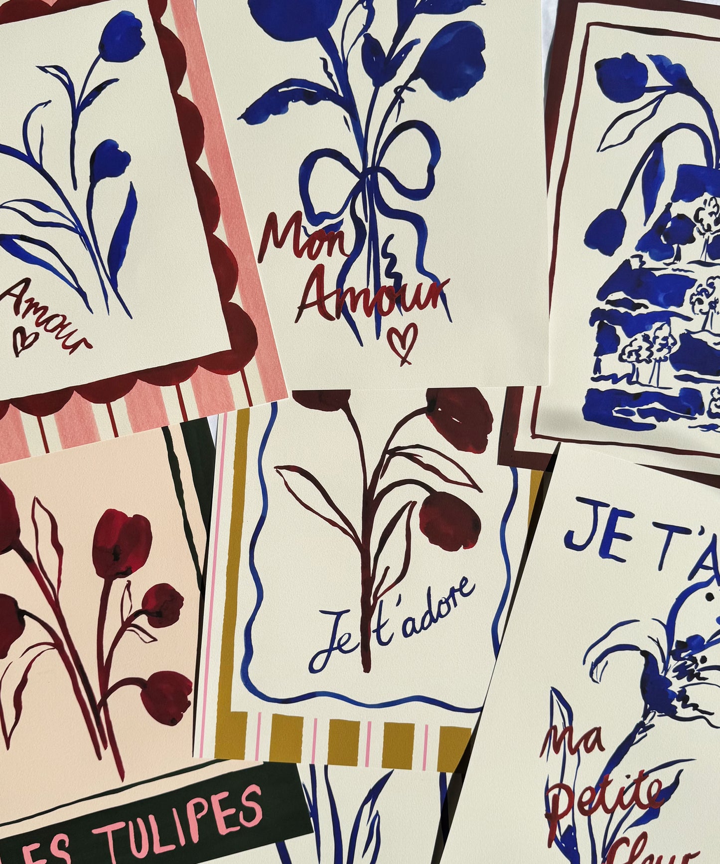 The Good Life Home, My Love (Mon Amour) - French Floral Love Art Print
