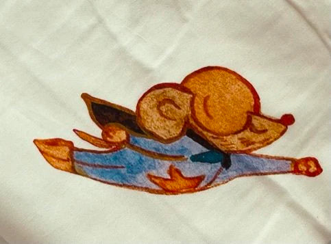 Sukun Mighty Mouse pillow case reversible