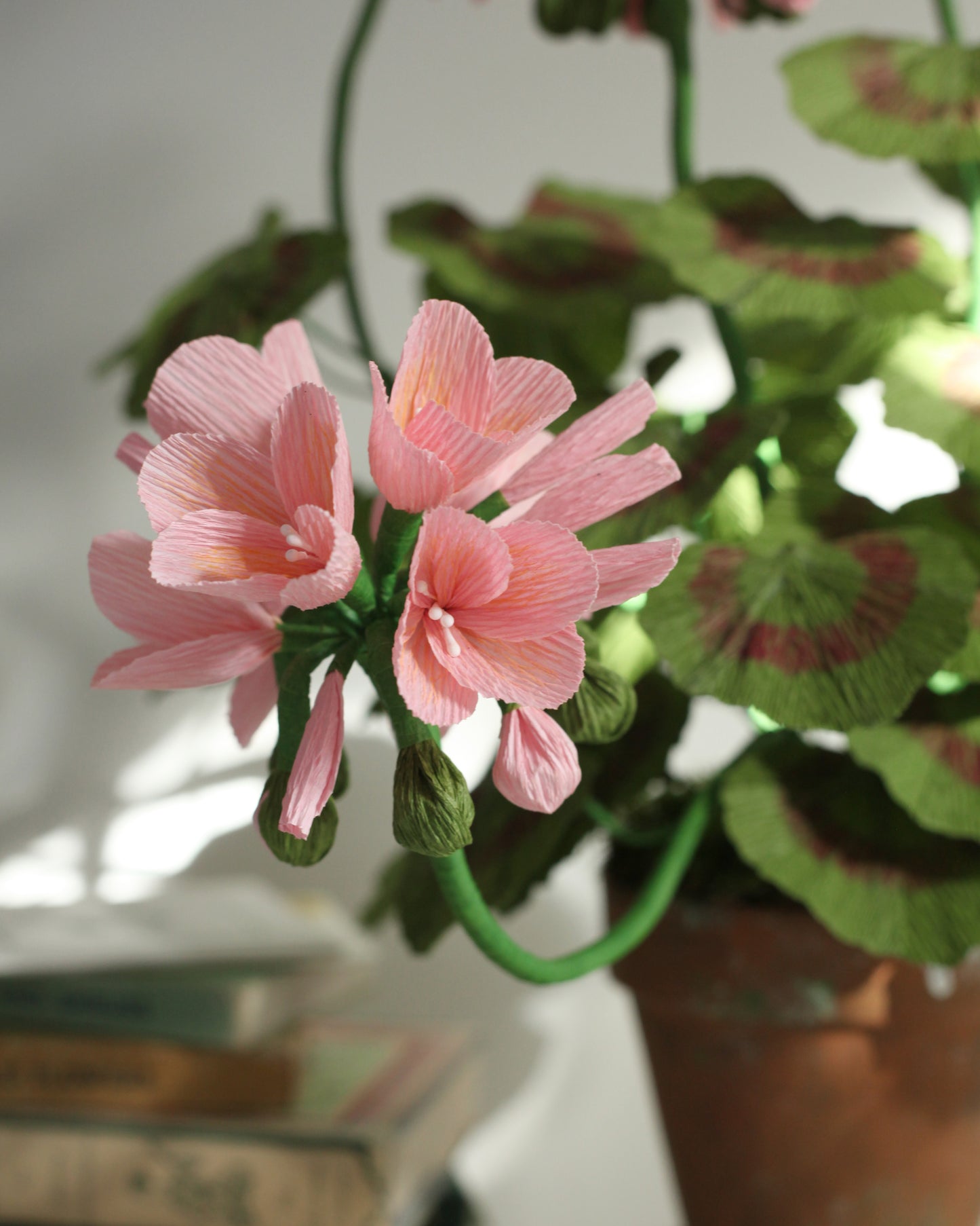 Blooms by Beam Large Pink Paper Geranium