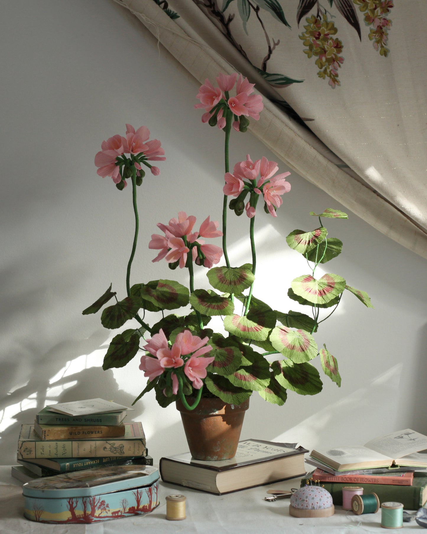 Blooms by Beam Large Pink Paper Geranium