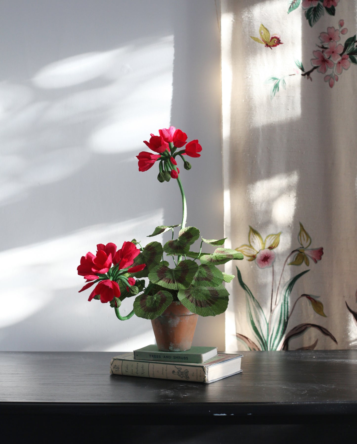 Blooms by Beam Small Crimson Paper Flower Geranium