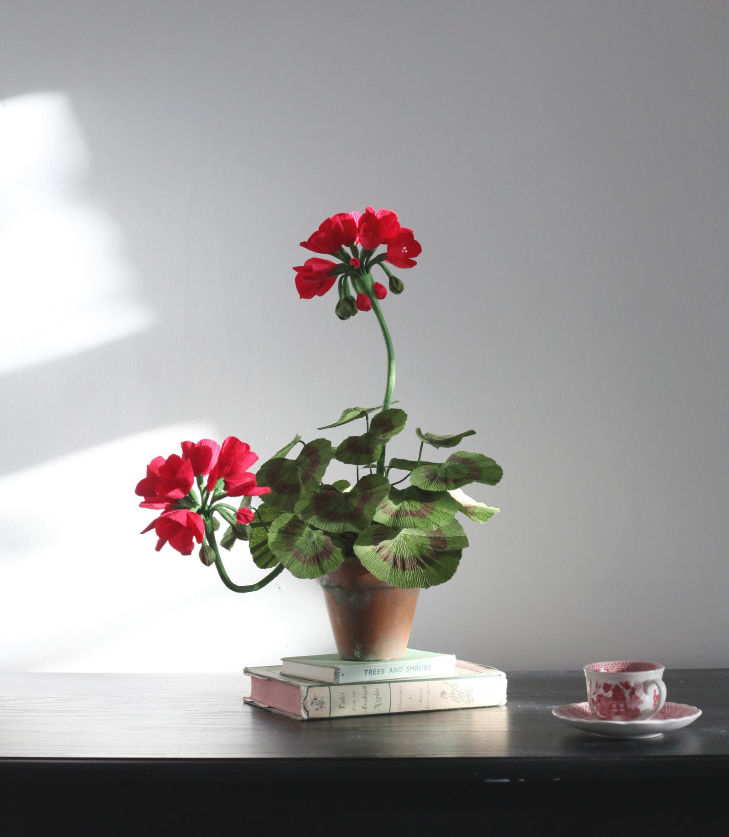 Blooms by Beam Small Crimson Paper Flower Geranium