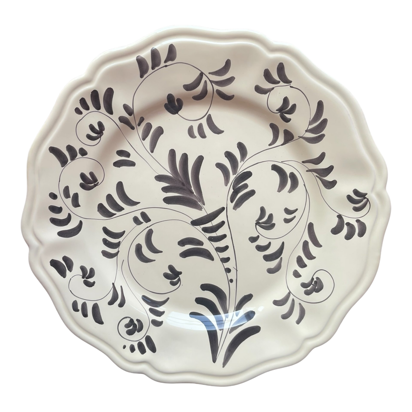 Ivo Angel, The Manganese Sim Dinner Plate
