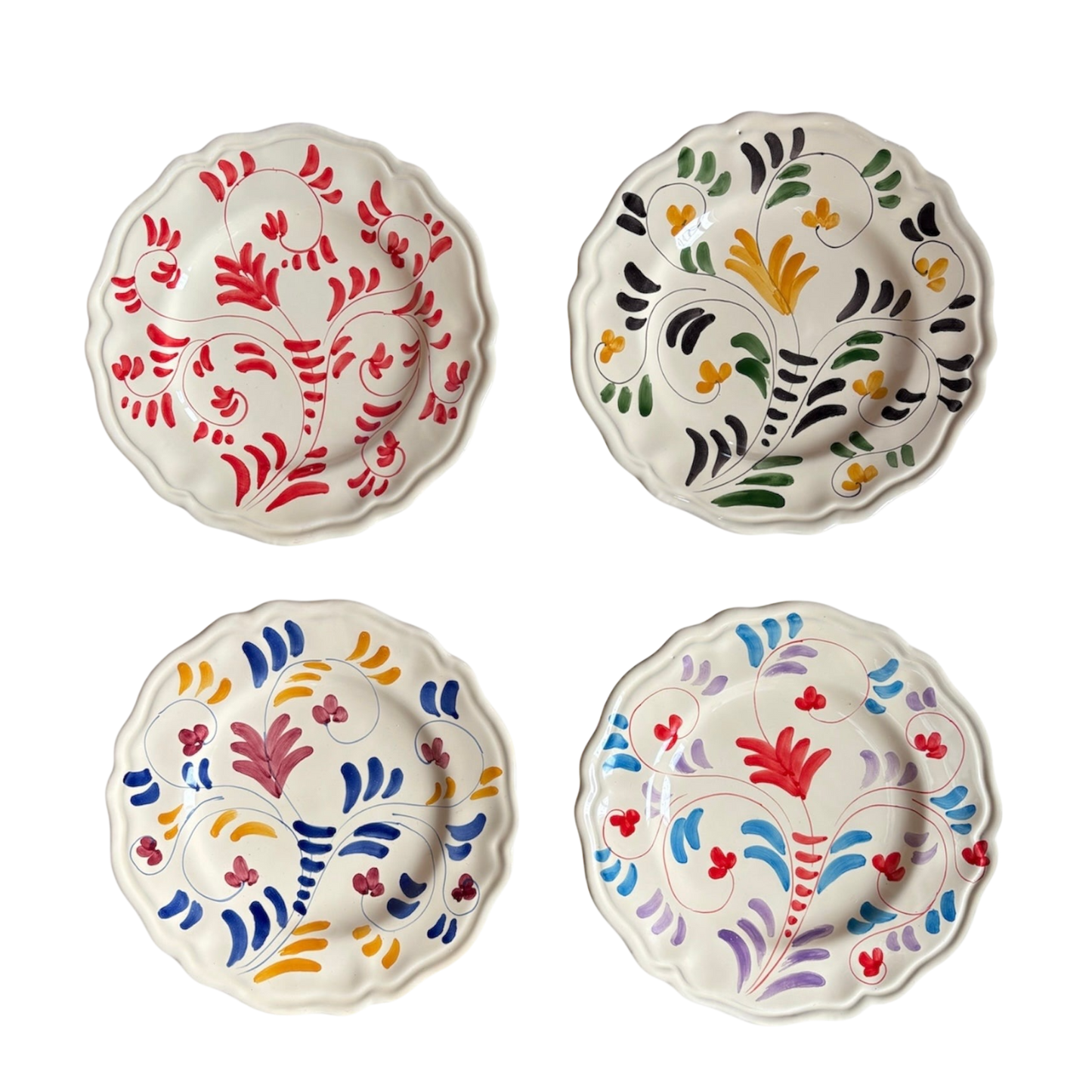 Ivo Angel, The Vines Holiday Antipasto plate Set of 4