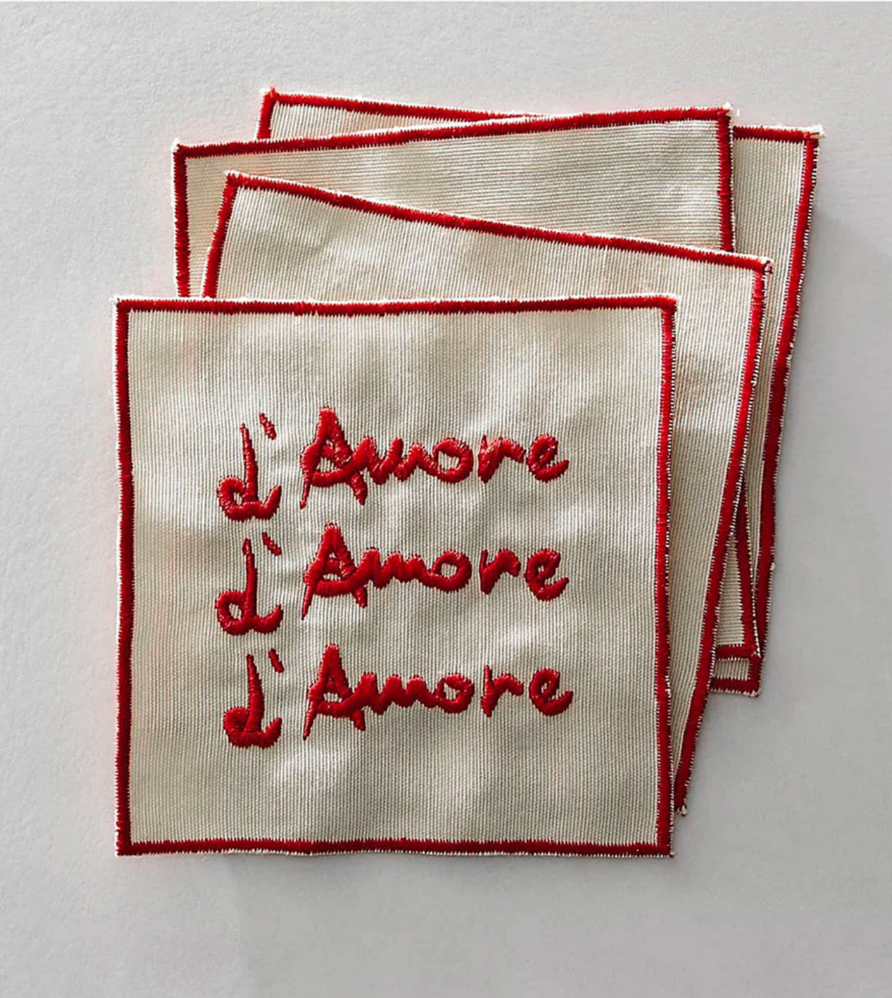 Musae Studio, Love - Set of 4 Cocktail Coasters