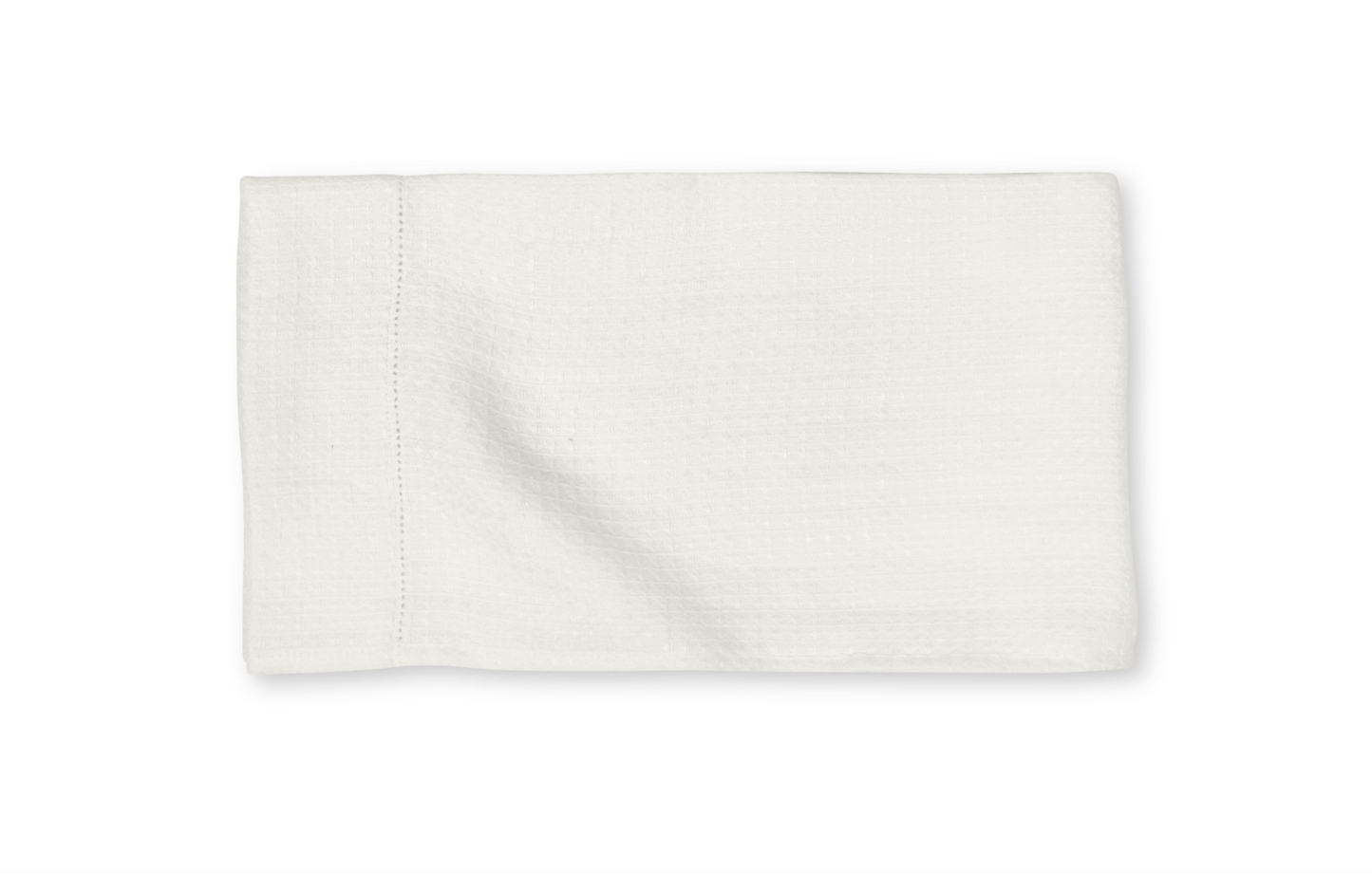 Volga Linen, Liège Hand Towel with Ivory White Hemstitch