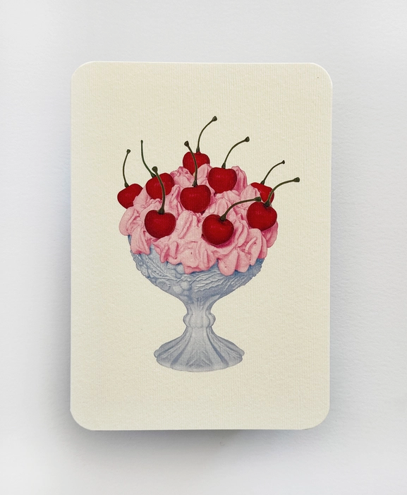 Strawberry Chantilly Cream Greeting Card