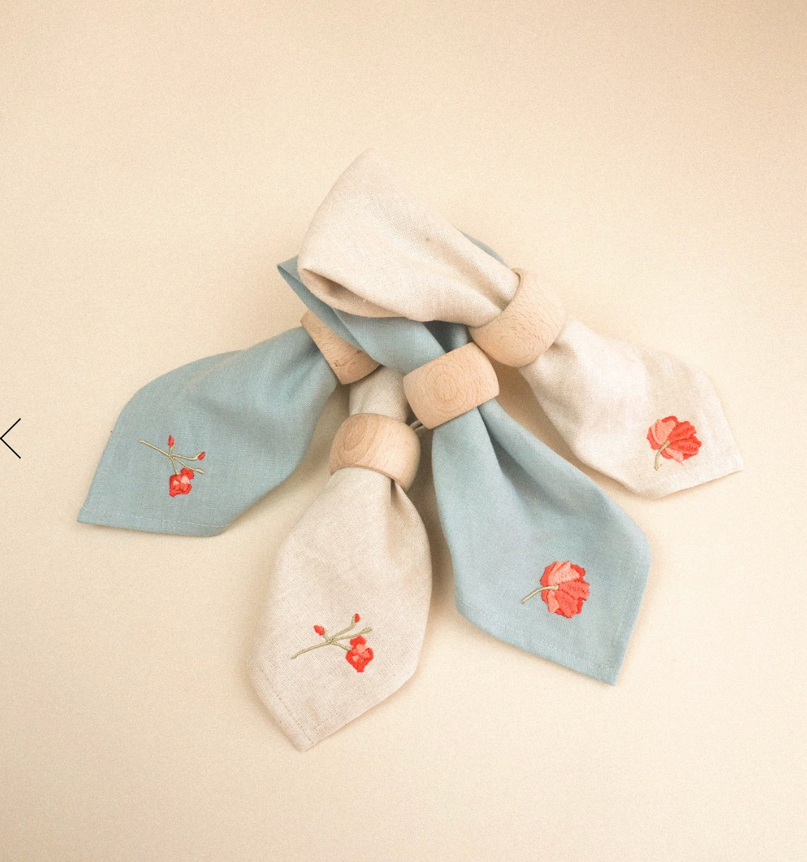 Lappliq, Geranium Napkins Set of Four