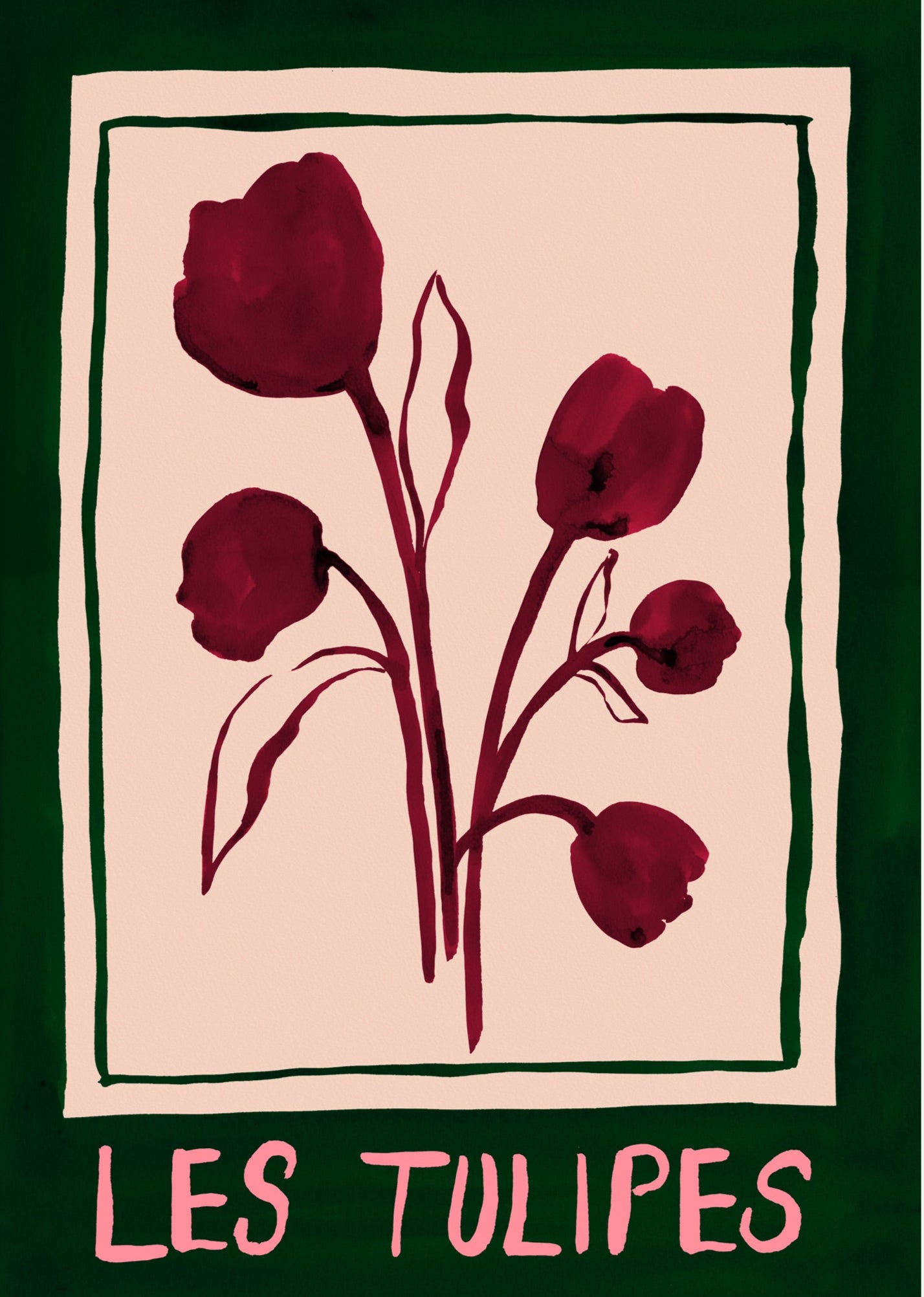 The Good Life Home, The Tulips (Les Tulipes) - French Floral Art Print