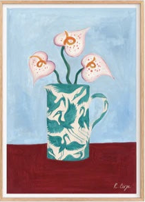 Rosanna Corfe, Teal Herons on Jug 02 Print