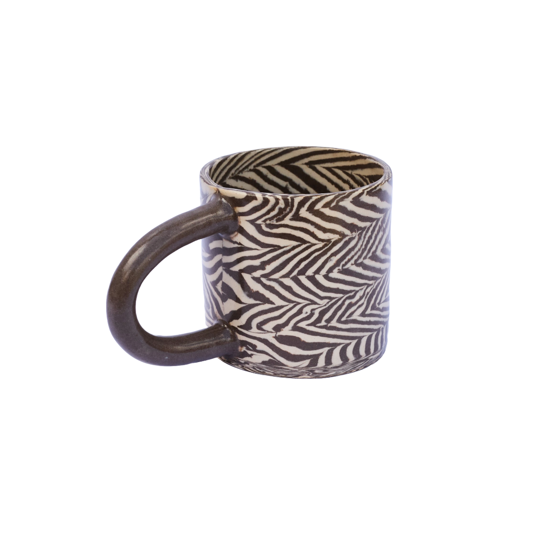 Plop Pottery, Brown Herringbone Mug