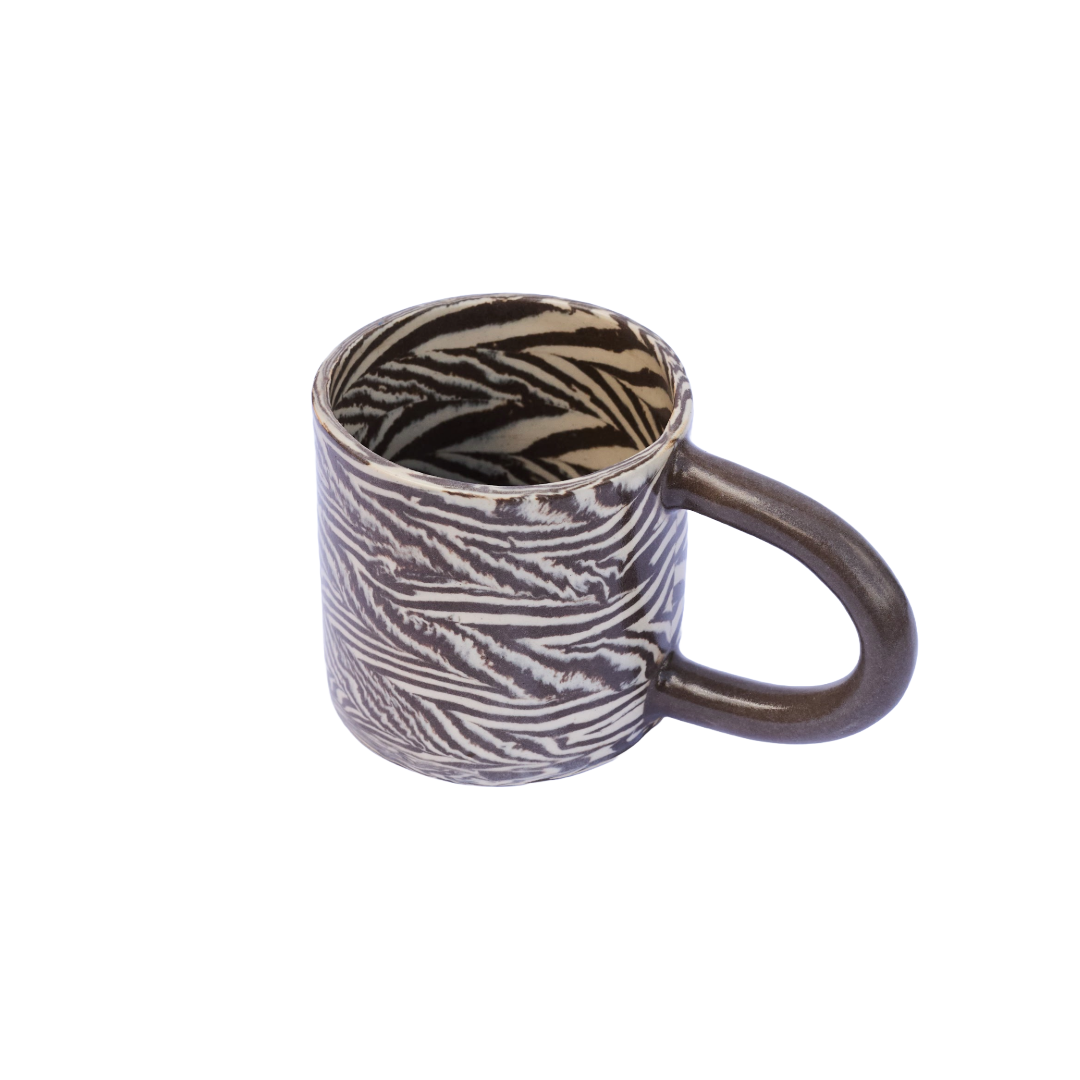 Plop Pottery, Brown Herringbone Mug