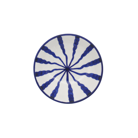 Woven Rosa Wave Pasta Bowls Azure