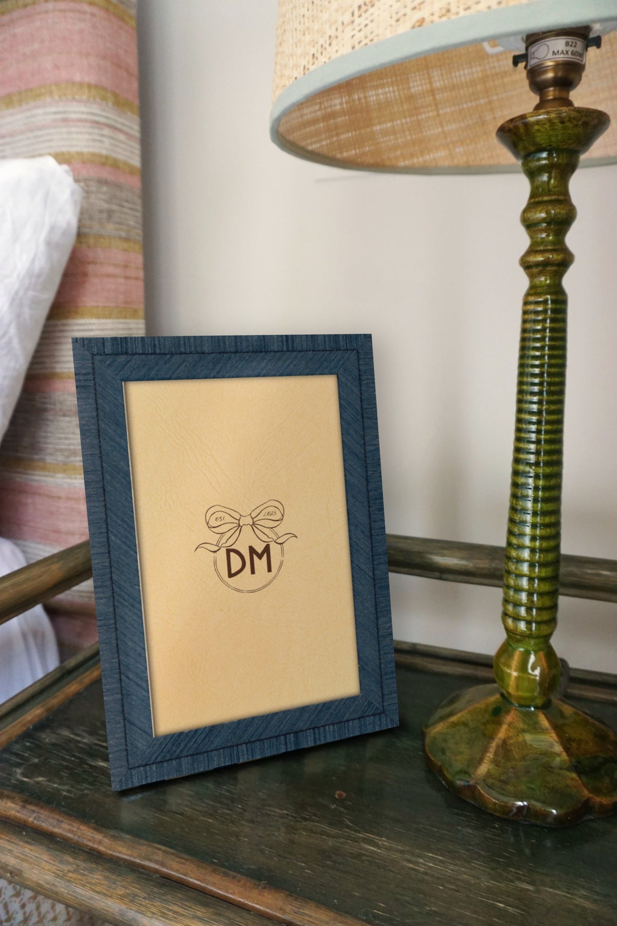 Marquetry Frame in Navy