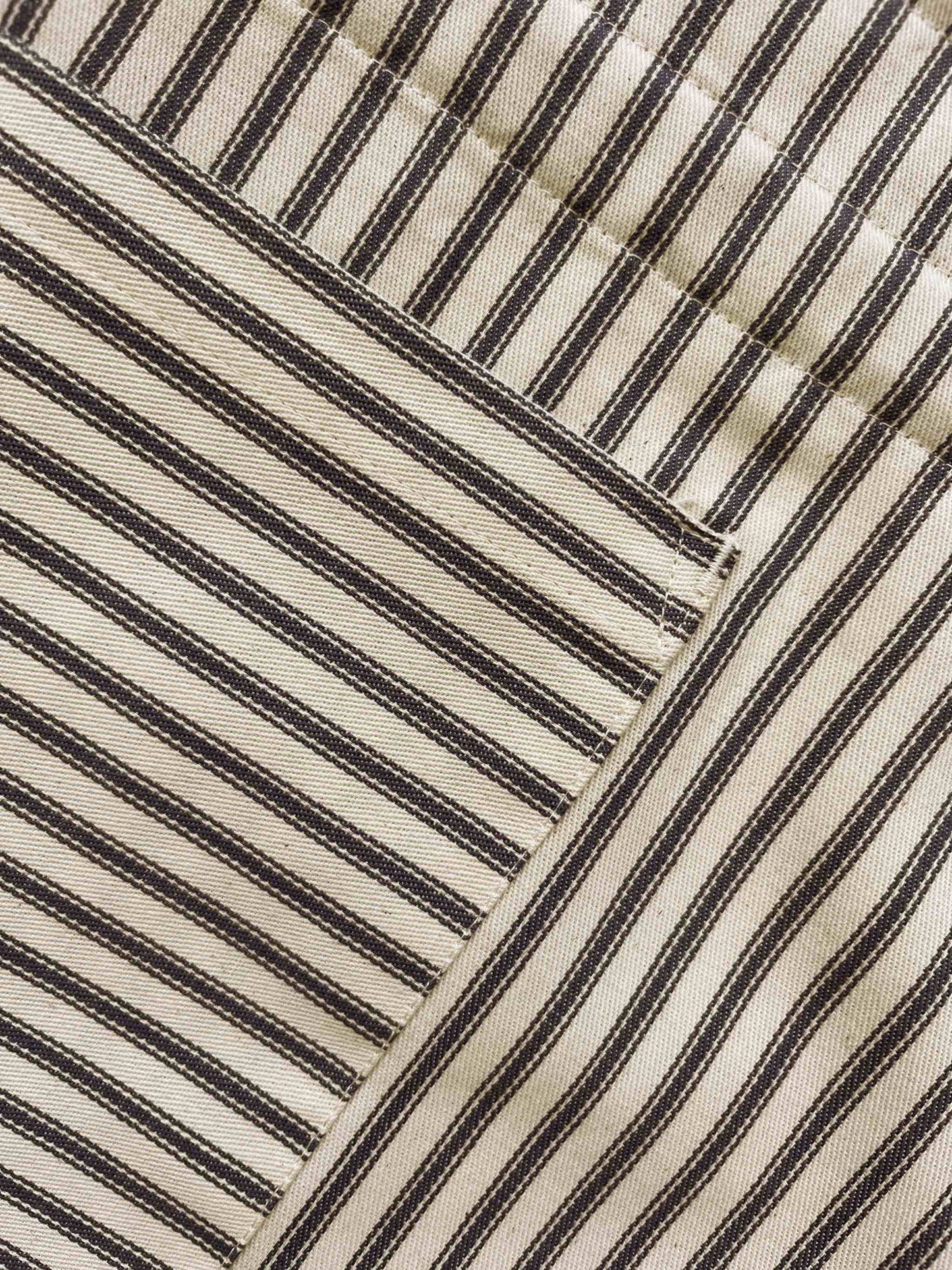 Tavolare, Eloisa Blue Stripes Cotton Tablecloth with Pleating Channels