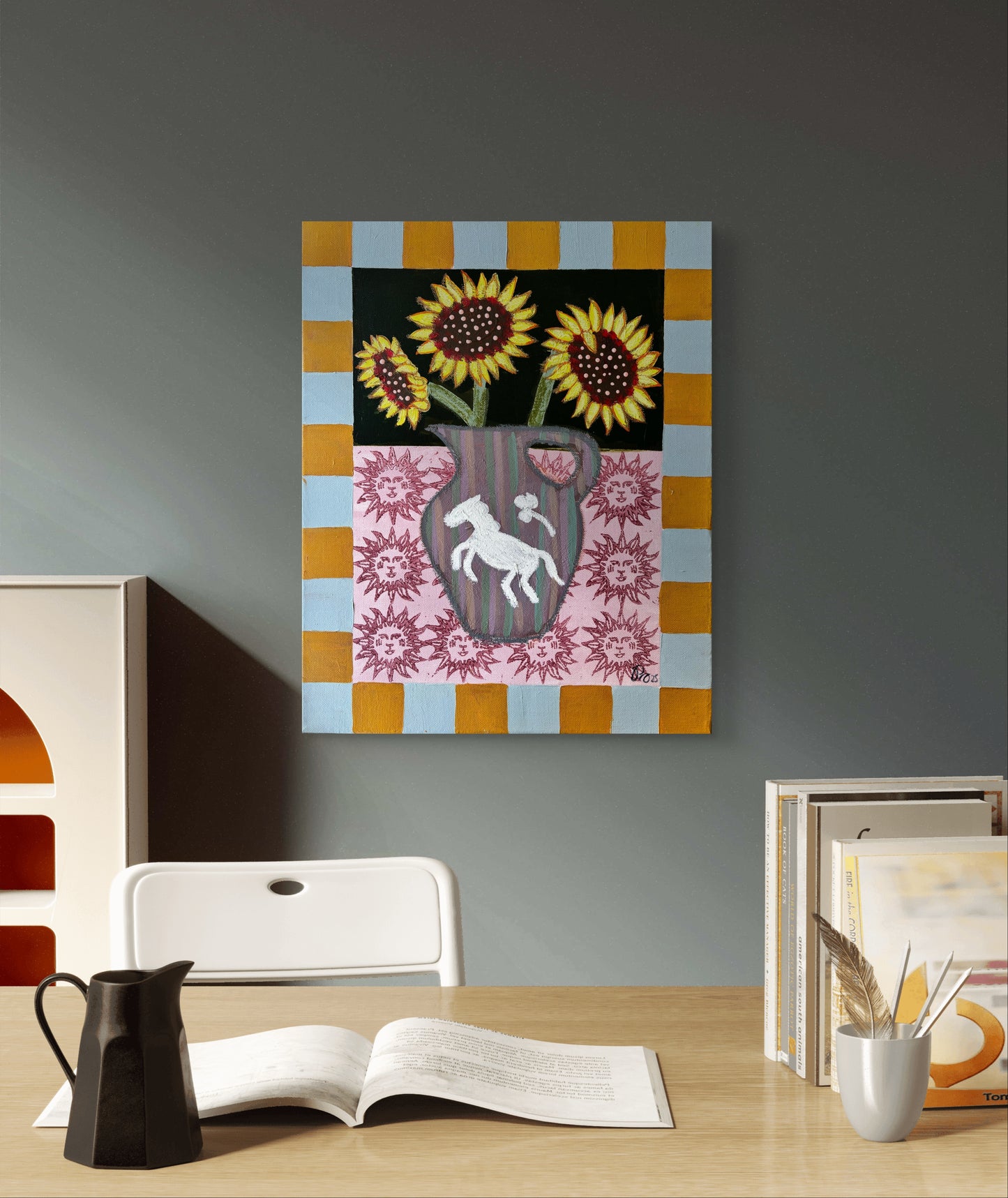 Paula Arango, 'Horse and flowers' 2025