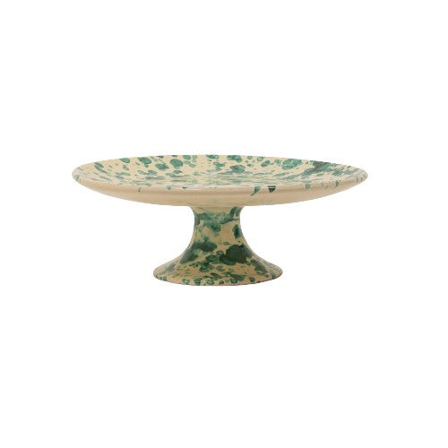 Sharland England, 'Splatter Cake Stand in Antique Green'