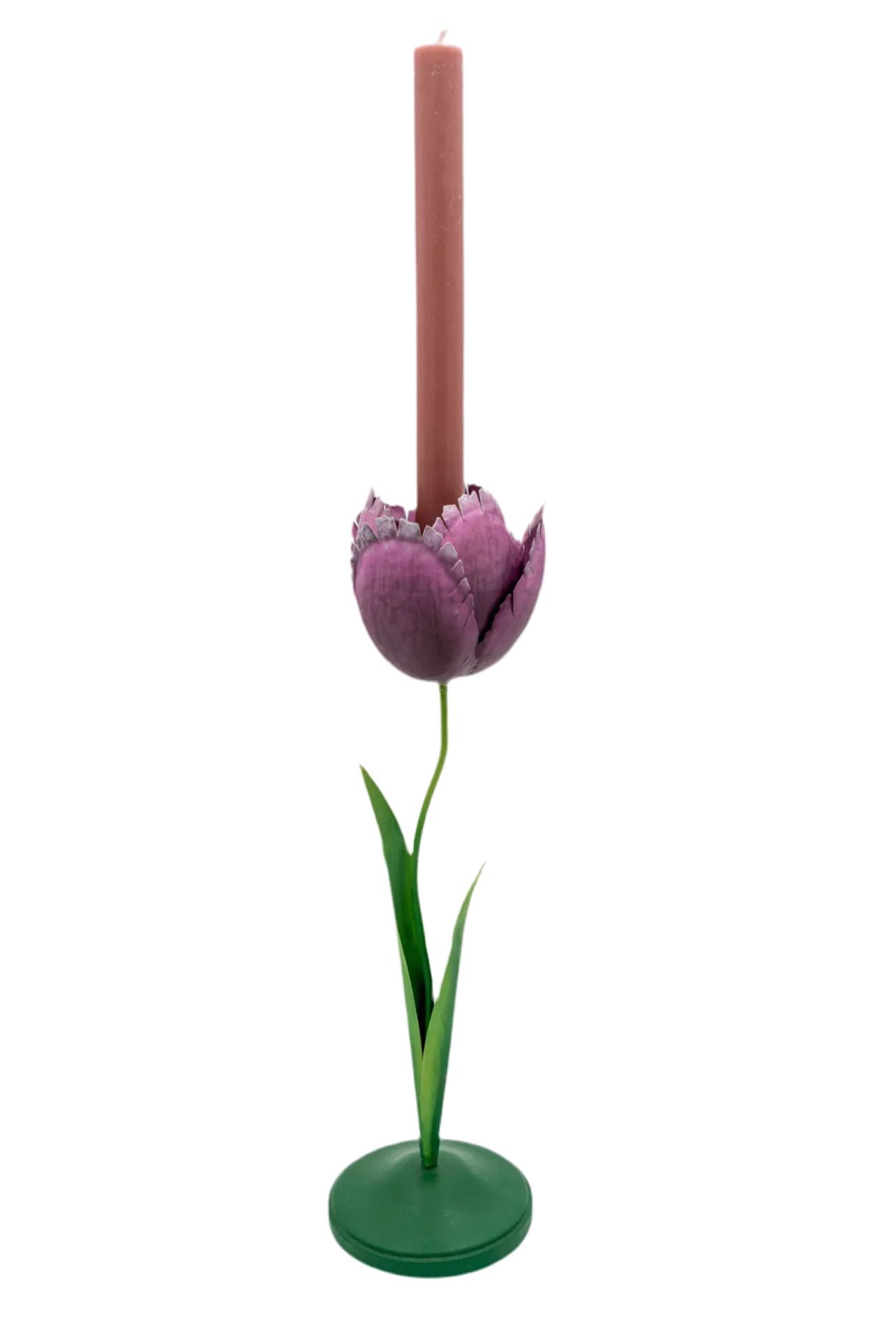 Purple Tulip Candleholder