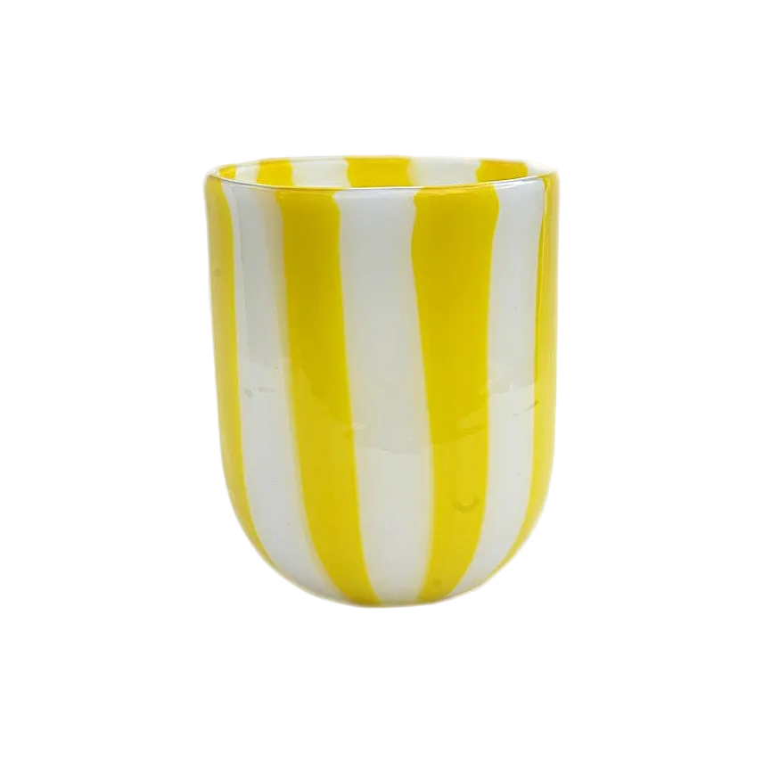 The Maxi Tumbler in Yellow and White
