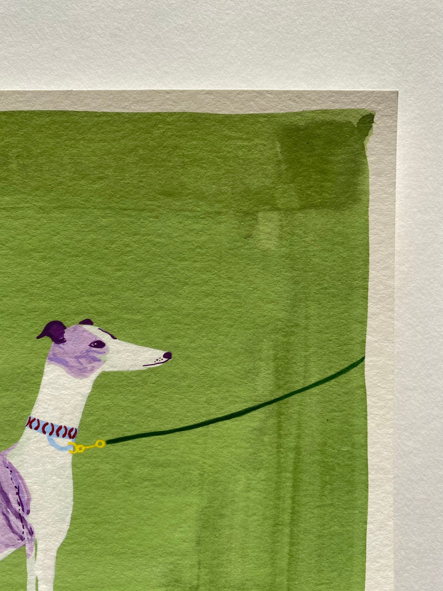 Lucy Wayne, ‘Whippet walk green’