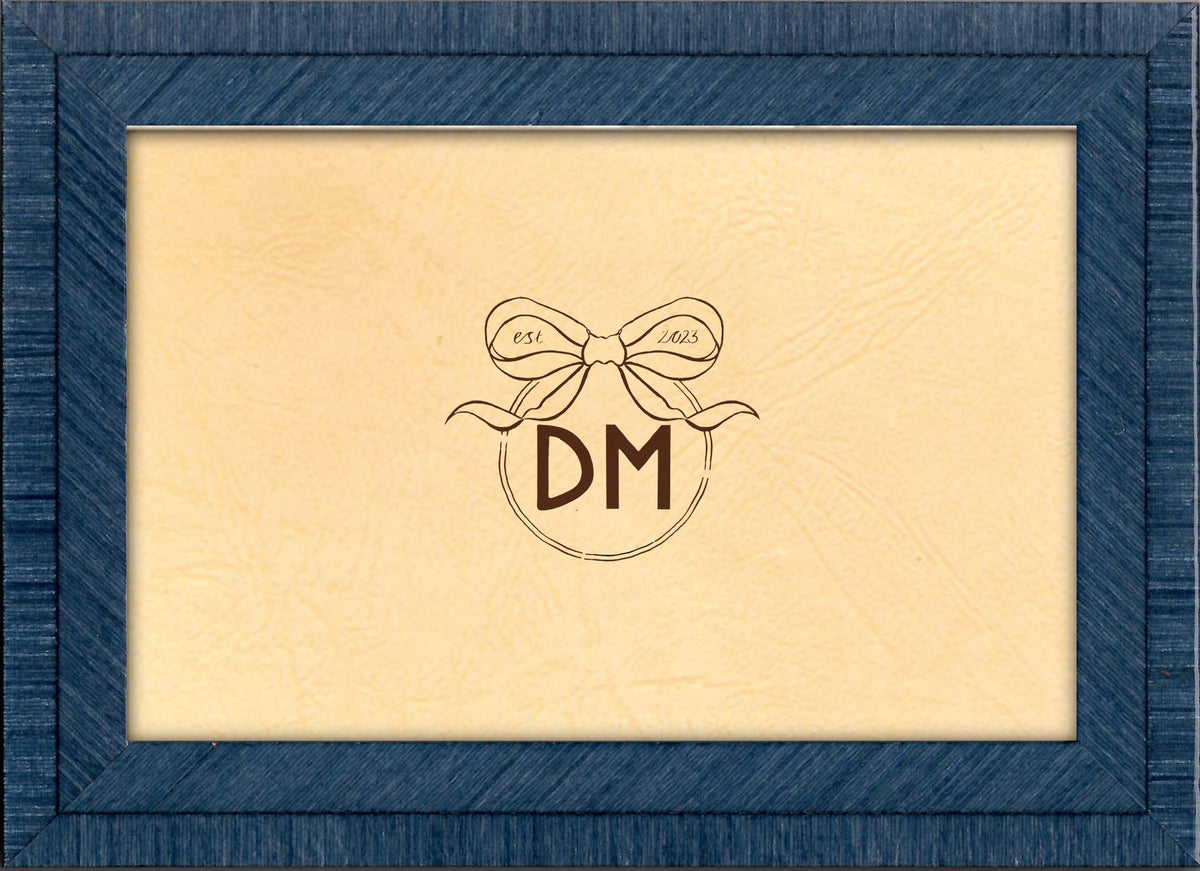 Marquetry Frame in Navy