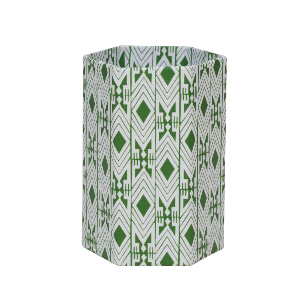 Dar Leone, Tijan Maize Green Hexagonal Brush Pot