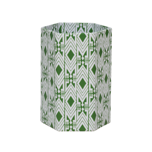Dar Leone, Tijan Maize Green Hexagonal Brush Pot