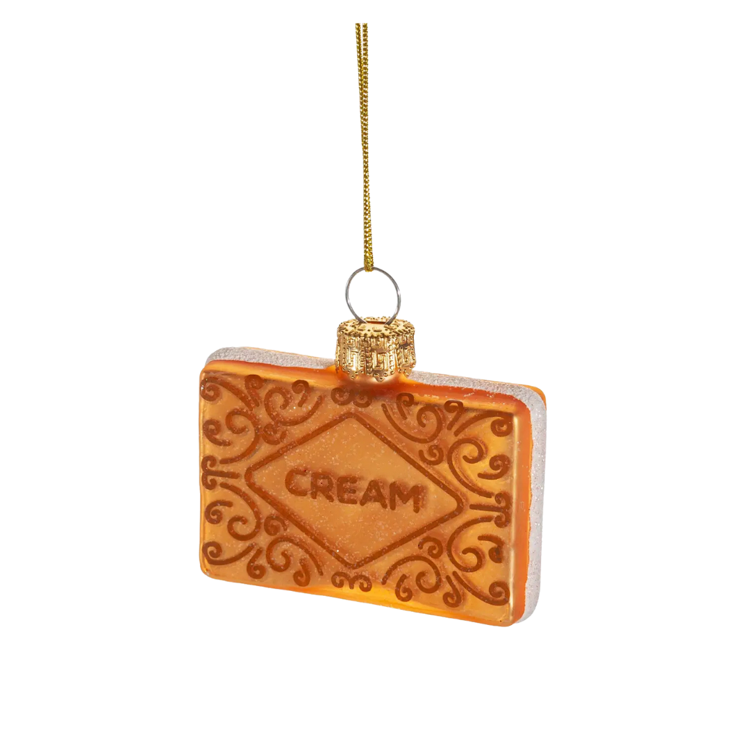 Cream Biscuit Bauble