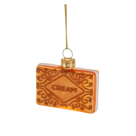 Cream Biscuit Bauble