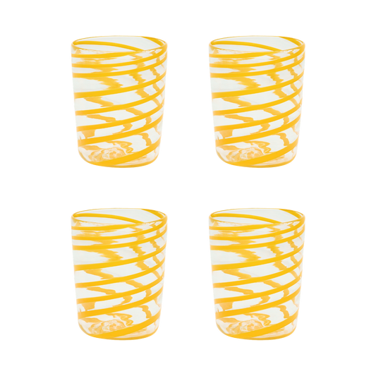 The Kiki Tumbler in Orange, Set of Four