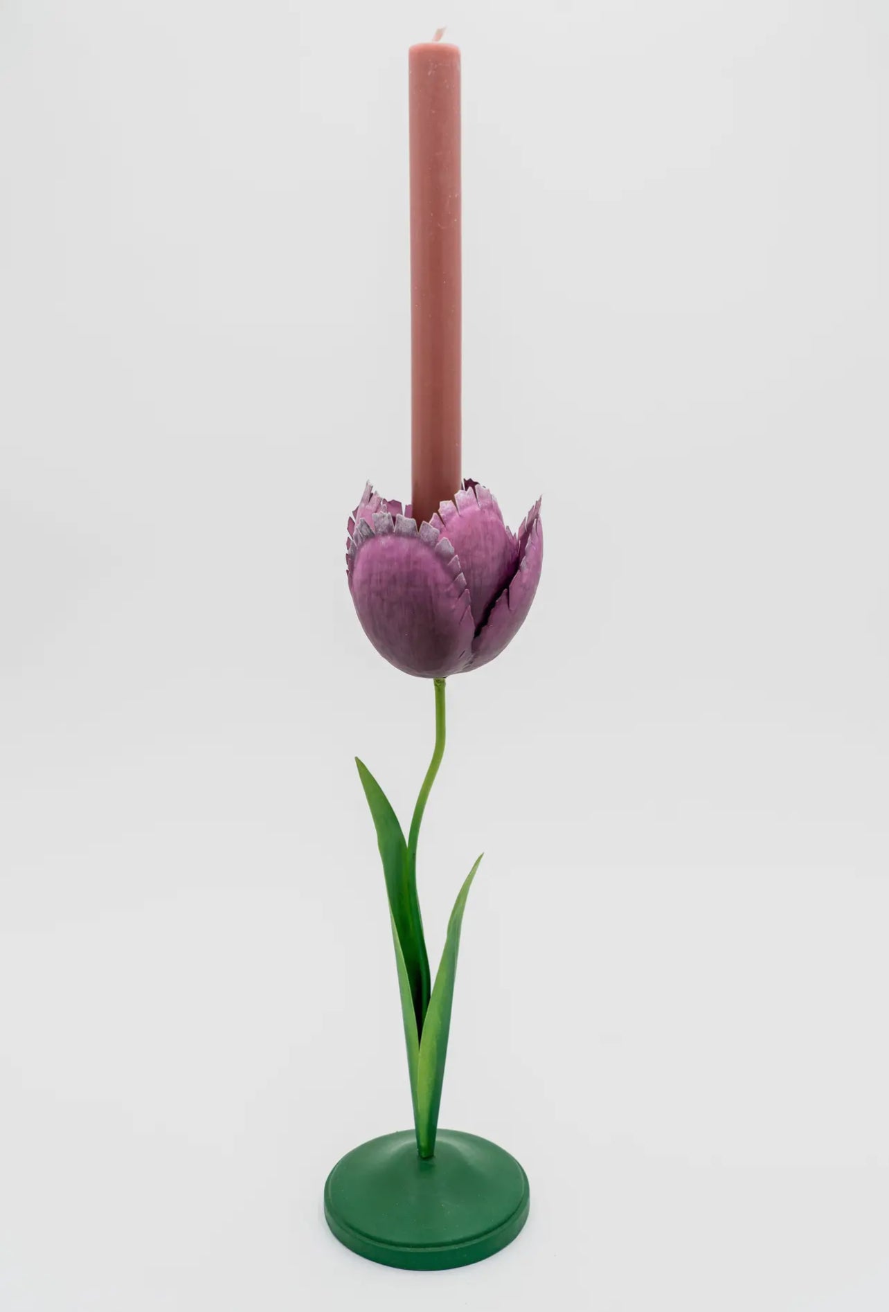 Purple Tulip Candleholder