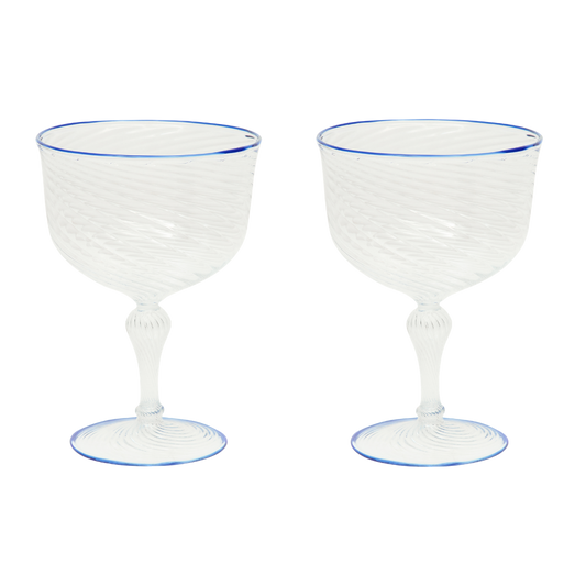 The Dido Coupe in Blue, Set of Two