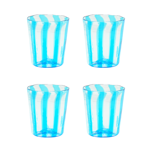 The Giorgio Tumbler in Turquoise, Set of Four