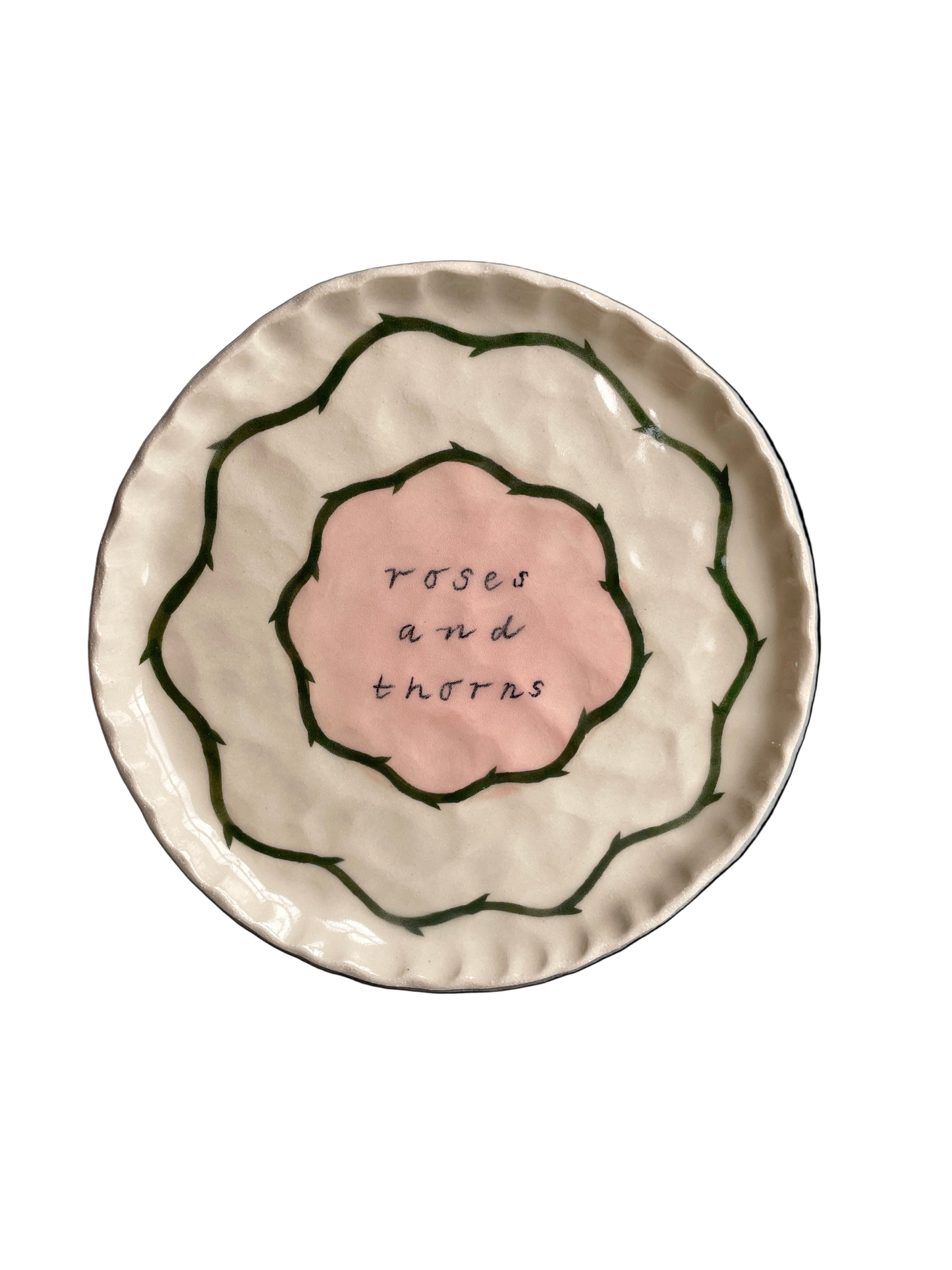 Ruth Wilde, 'Roses and thorns' ceramic