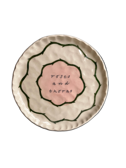 Ruth Wilde, 'Roses and thorns' ceramic