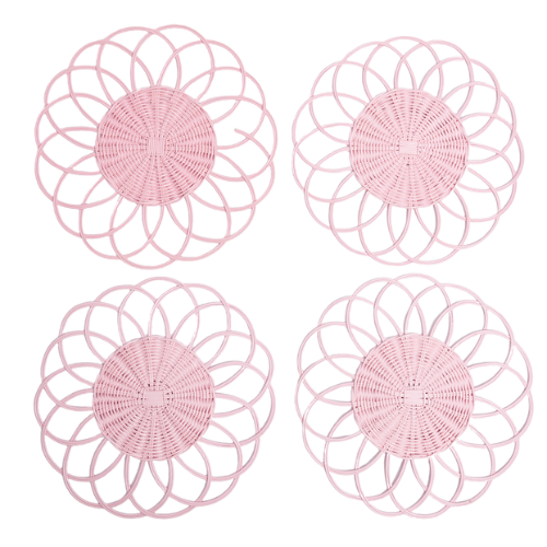 Voi Collective Pink Cabana Placemats, Set of Four