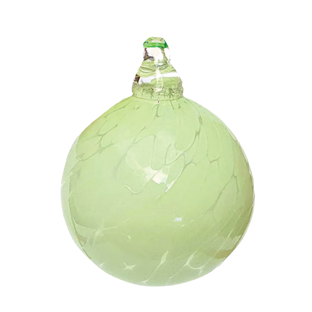 Handblown Lime Green Bauble