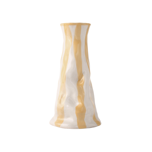 Hodge Pots, 'Straw Candy Stripe Vase'
