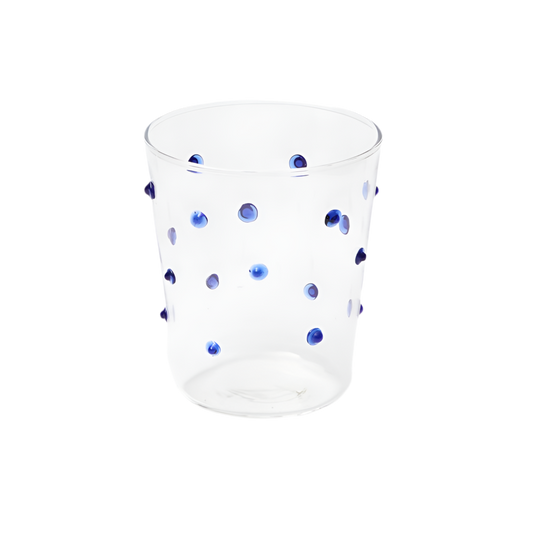 Voi Collective, Blue Dotted Glasses (set of 4)