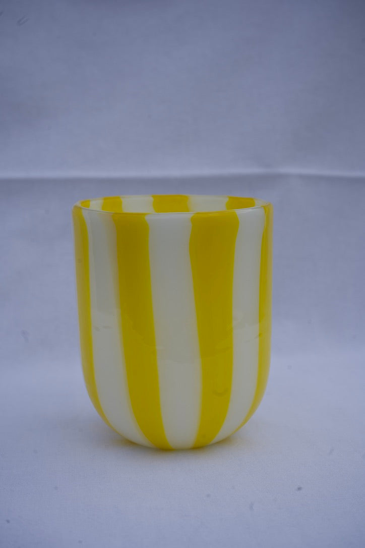 The Maxi Tumbler in Yellow and White