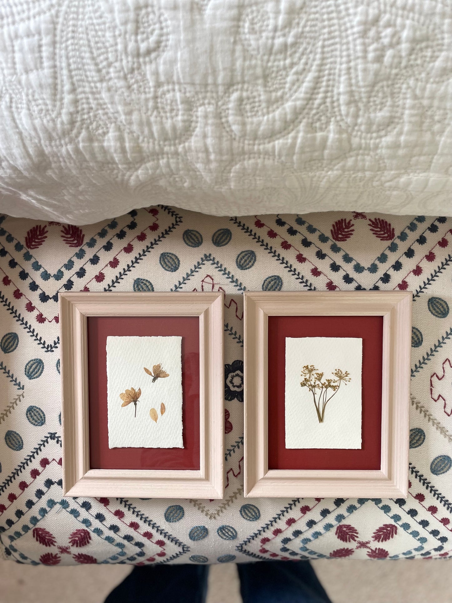 Clove at Home, 'Pressed flowers in Pink and Red’ 2024