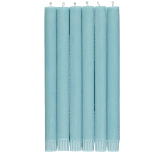 Set of 6 Blue Candles