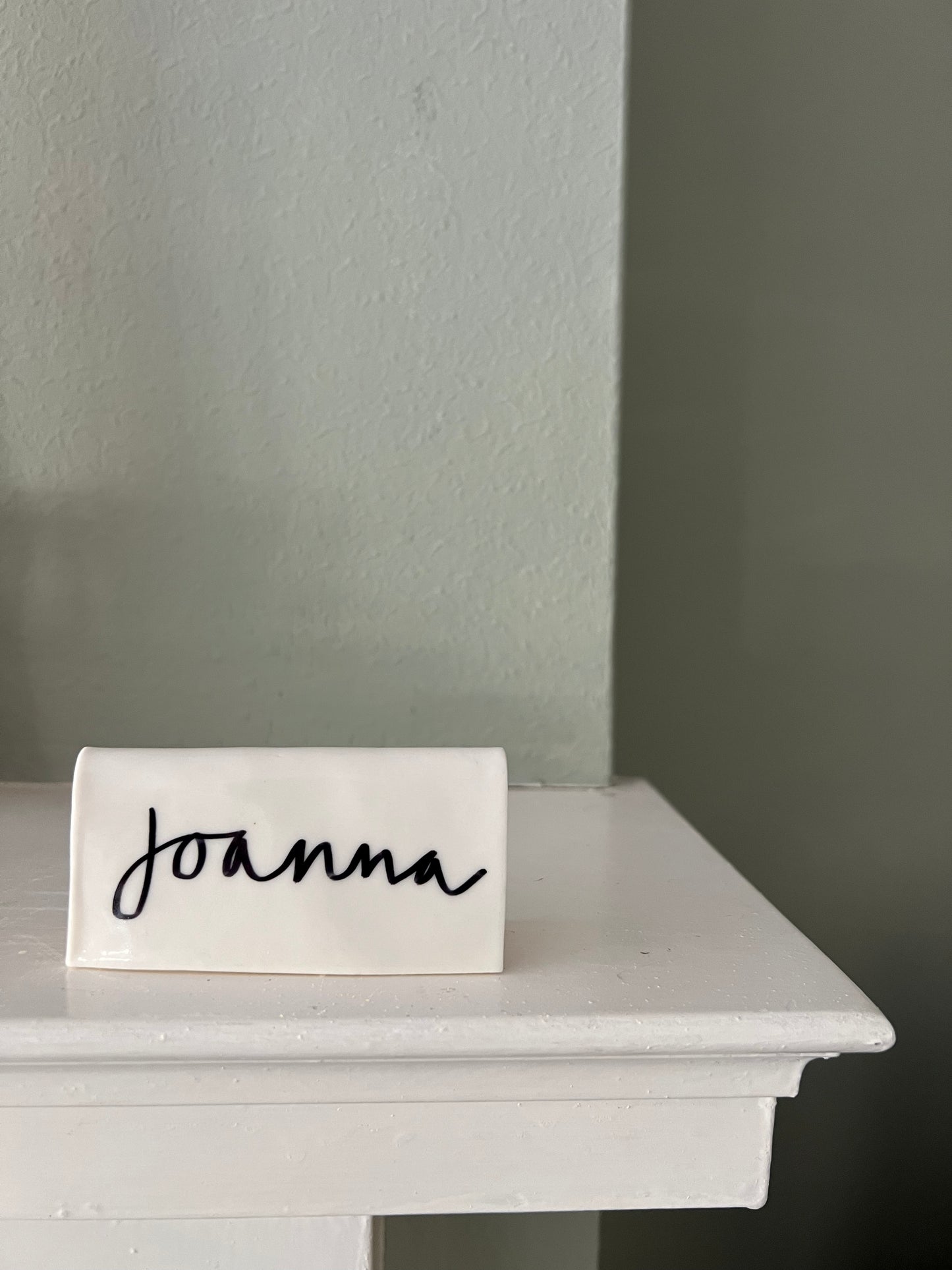 Joanna Ling, Pair of Porcelain Reusable Place Cards