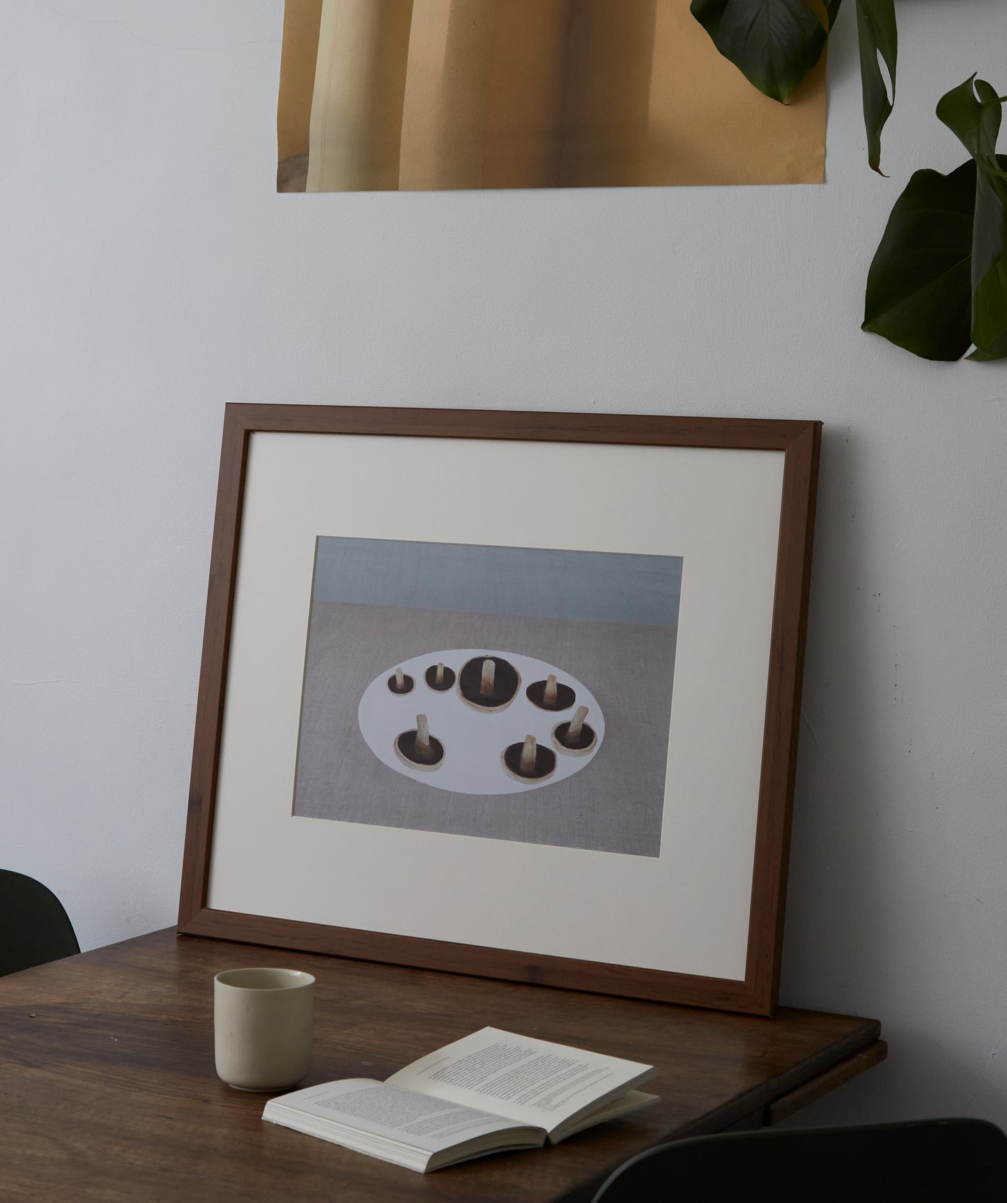 Esther Bellepoque, ‘ Still Life with Mushrooms on a White Plate’