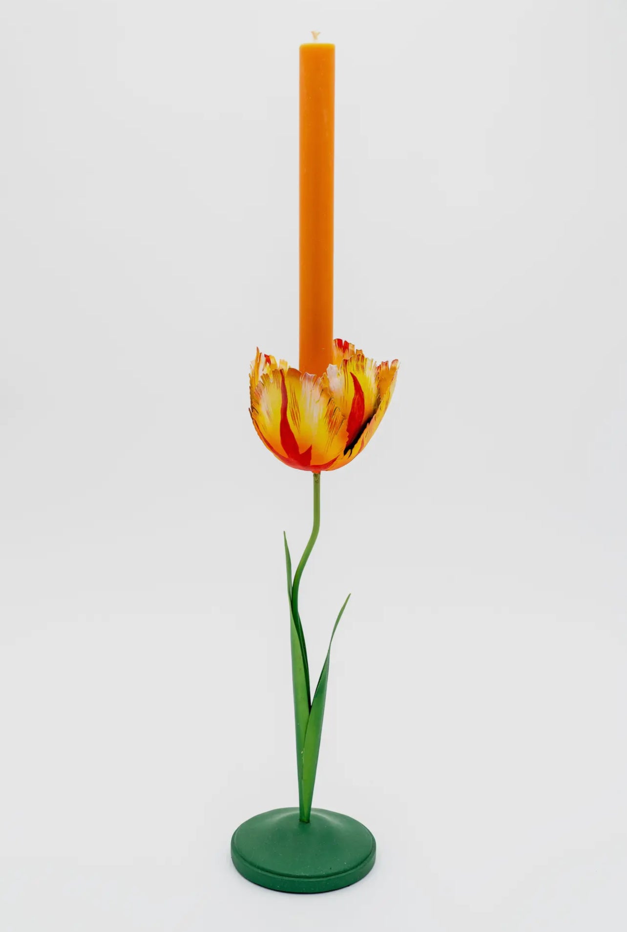 Orange Tulip Candleholder