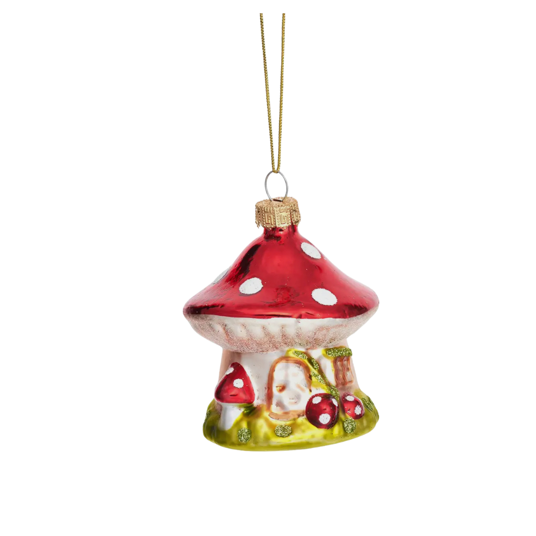 Mushroom House Bauble