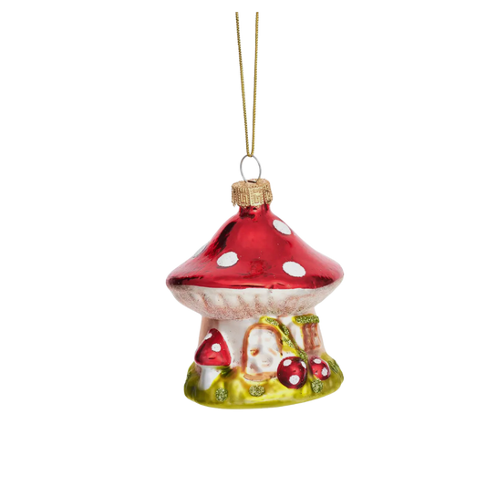 Mushroom House Bauble