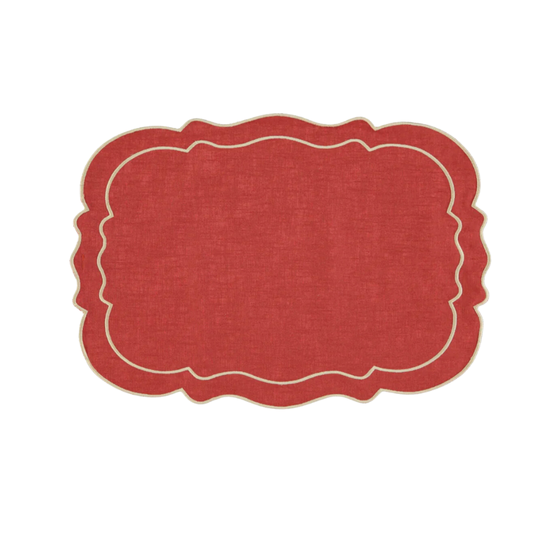 Red and White Placemat