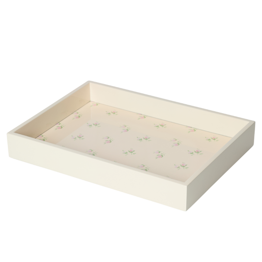 YOLKE x DM Rosebud Breakfast Tray in Cream
